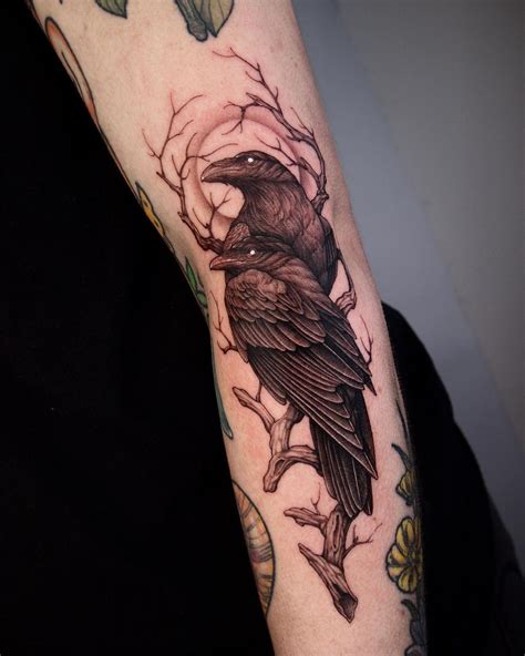 crow tattoo designs